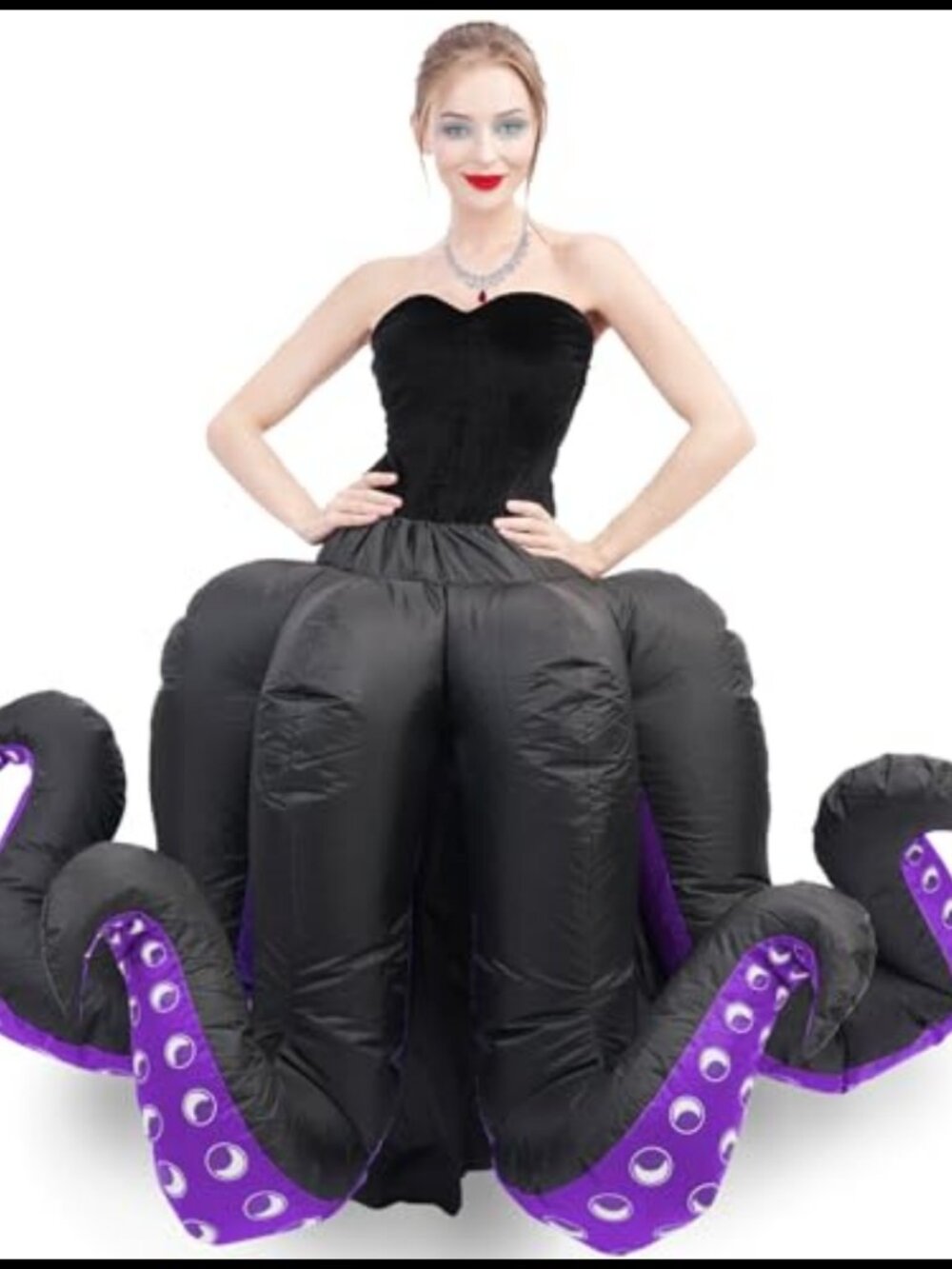 Inflatable Octopus Costume Adult Blow Up Halloween Cosplay Suit